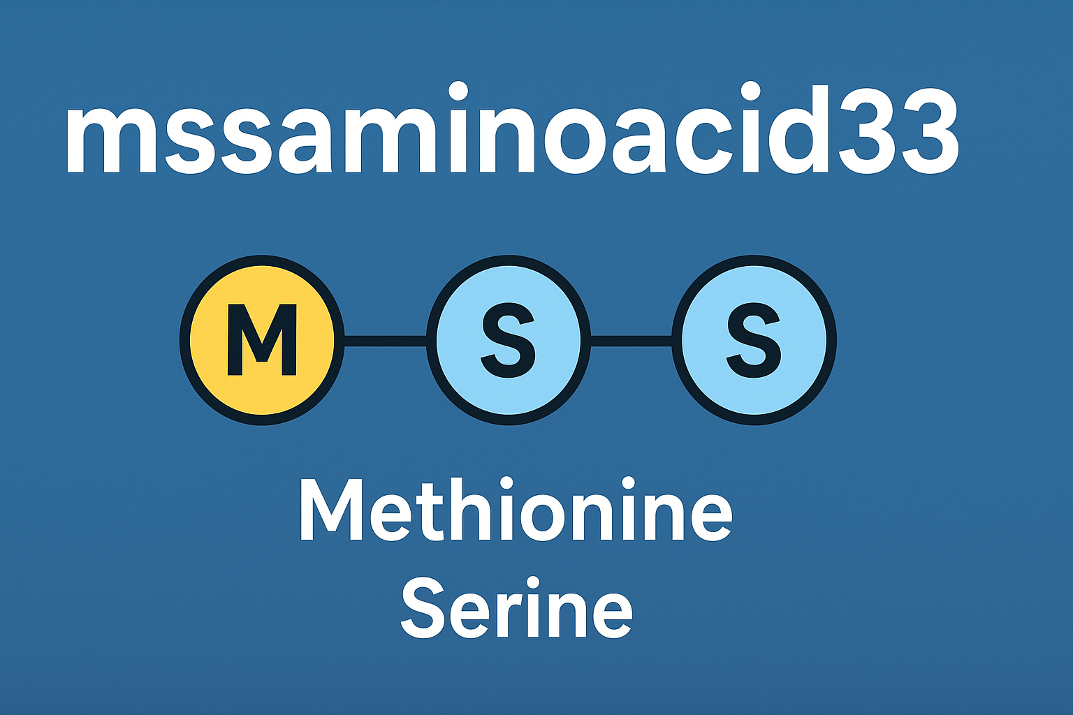 The Complete Guide to mssaminoacid33: Structure, Function, and Future Potential